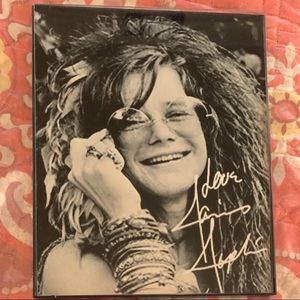JANIS JOPLIN 8X10 Signed Framed Photo